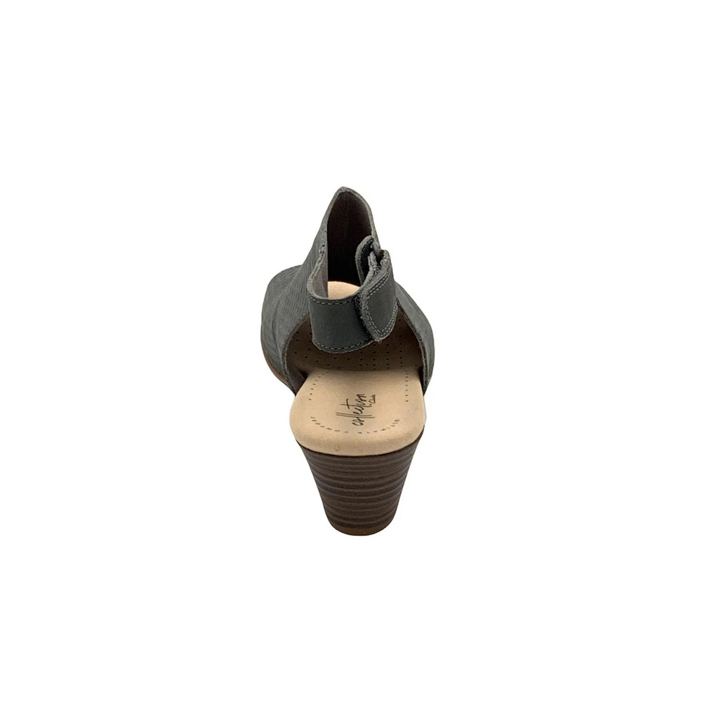 Clarks Collection Leather Heeled Sandals Valarie James Gray - Medium - Picture 4 of 5